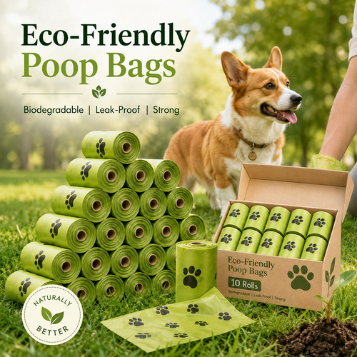 Eco-Friendly Poop Bags 10 Rolls