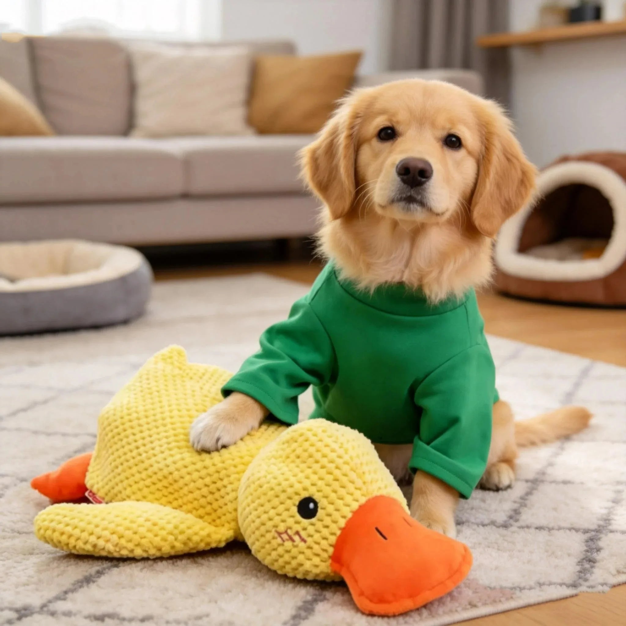 QuackPup™ – Interactive Quacking Plush Dog Toy