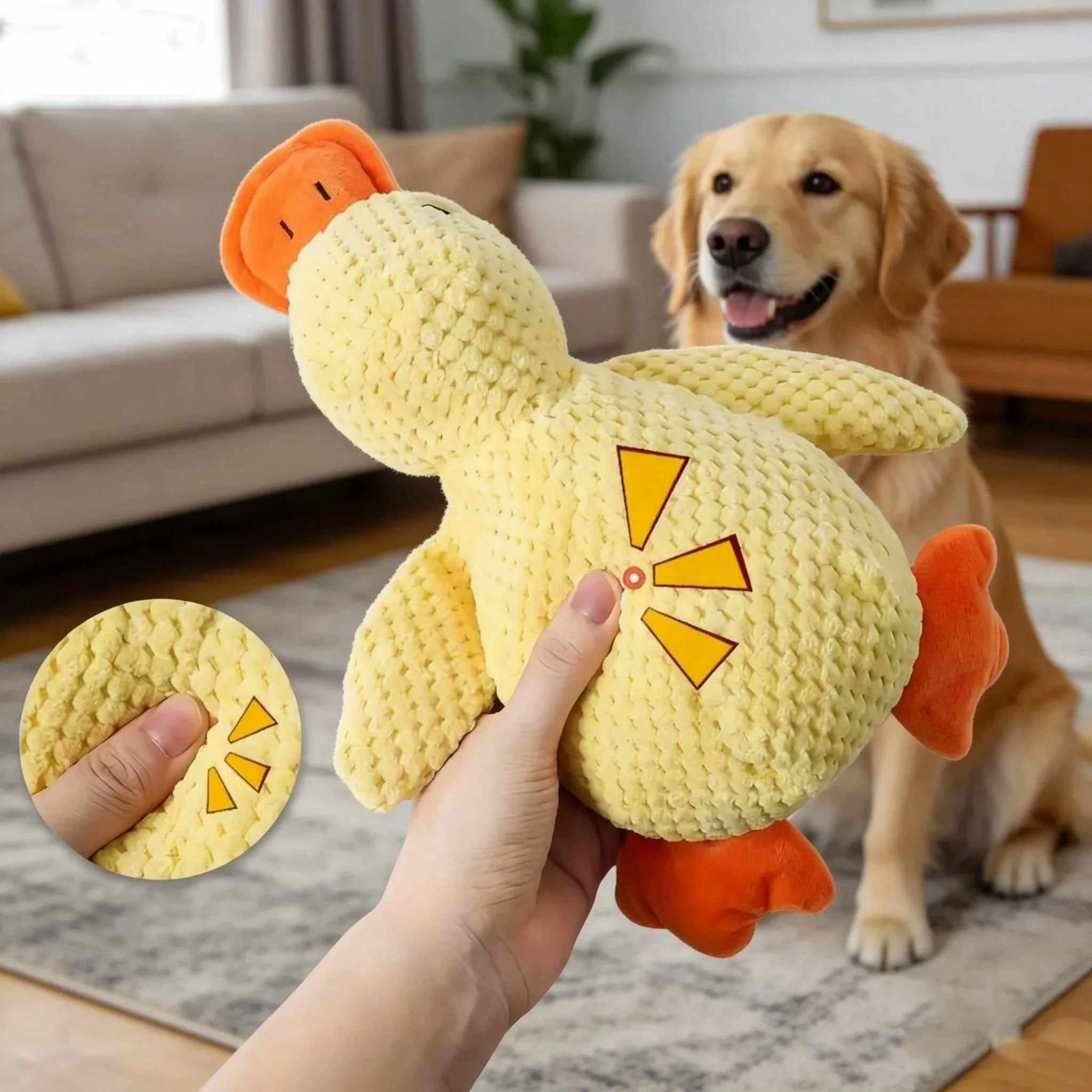 QuackPup™ – Interactive Quacking Plush Dog Toy