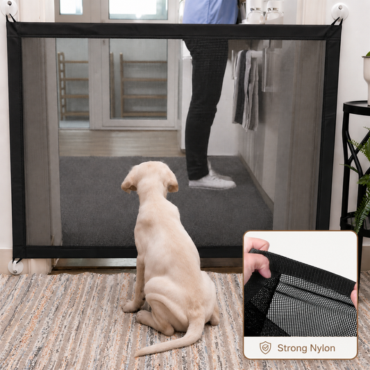 Portable Dog Gate —Without Drilling or Bulky Metal Gates